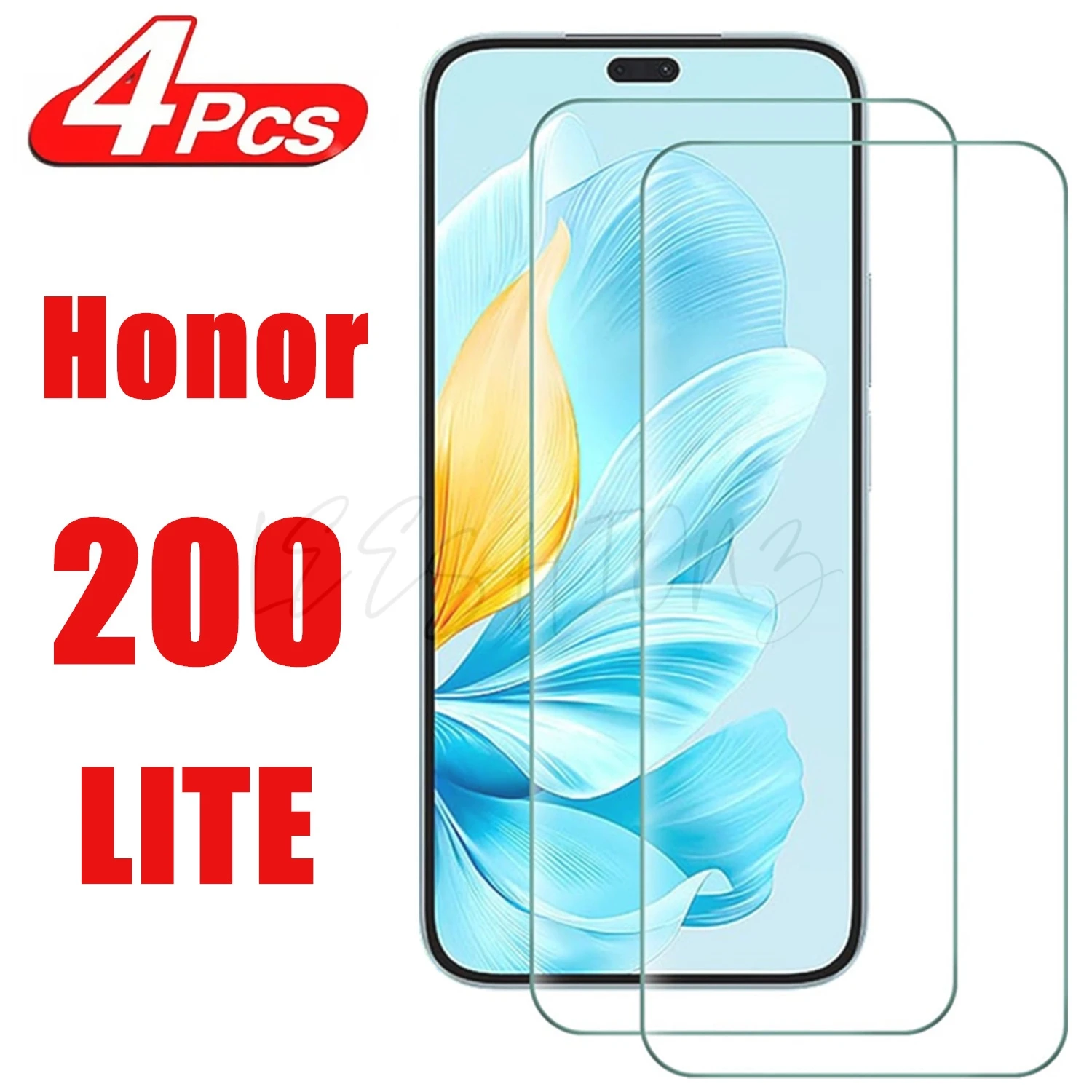 

2/4Pcs 10D Screen Protector Glass For Honor 200Lite Tempered Glass Film