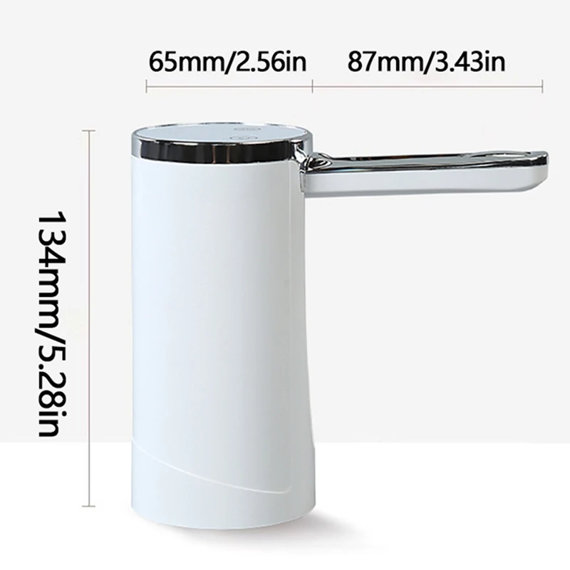 New USB Electric Water Pump Portable Liquid Transfer Device for Bucket Drum Tank Outdoor Camping Home Water Dispensing B Retail