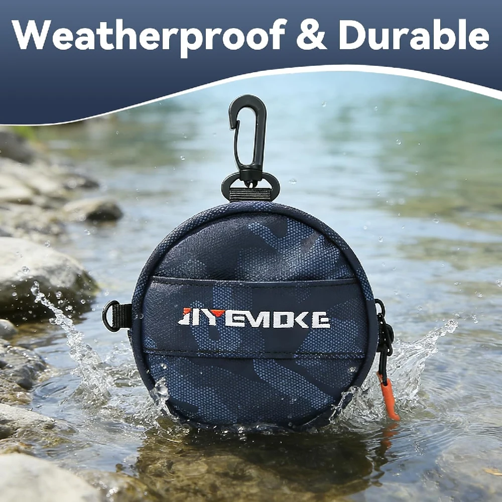 Premium Fishing Leader Spool Bag, 2-Spool Capacity, Storage Case, Quick-Access, Carp Fishing, Lure, Fishing Accessory