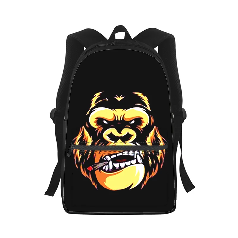 

Smoking monkey orangutan Men Women Backpack 3D Print Fashion Student School Bag Laptop Backpack Kids Travel Shoulder Bag