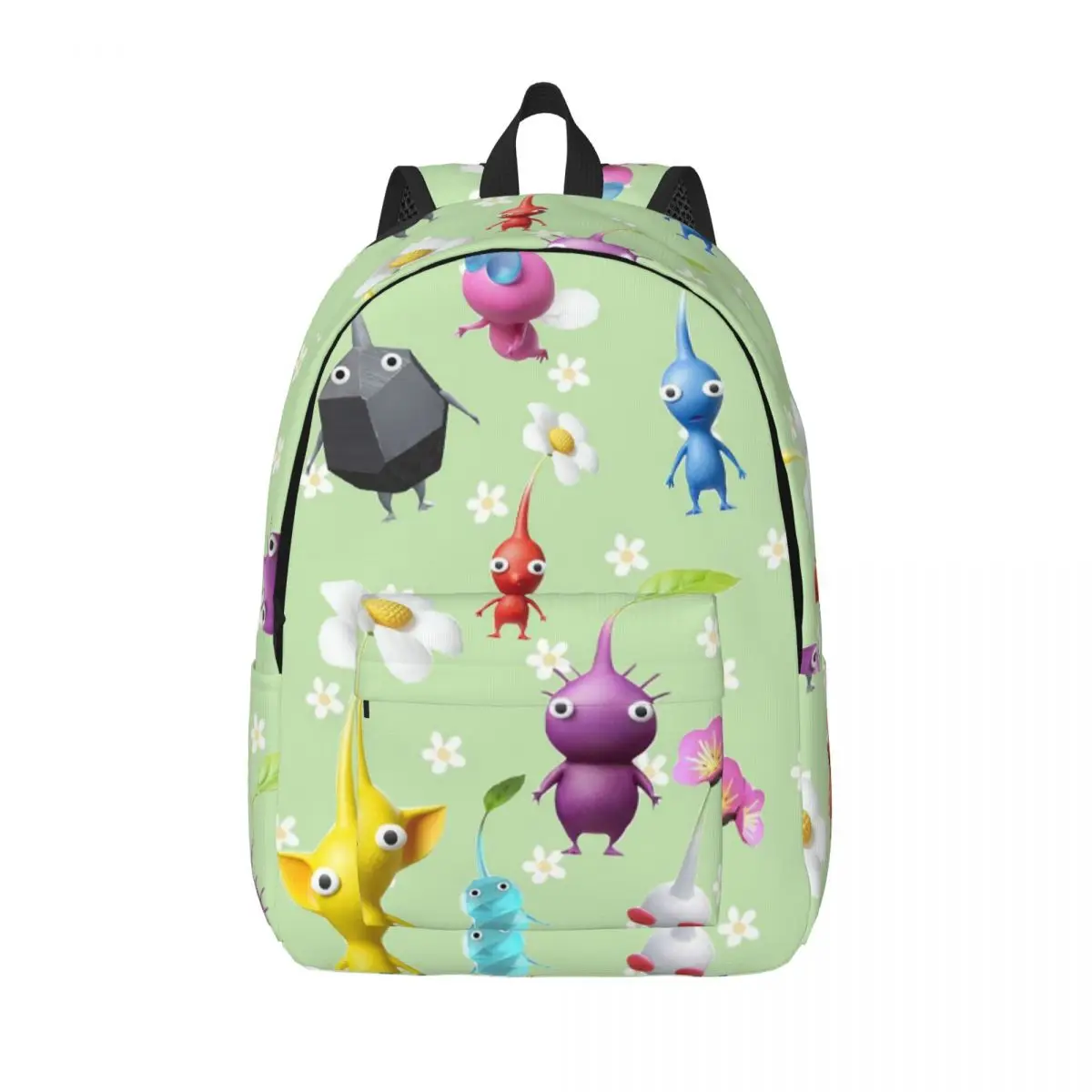 

Pikmin Characters Student Backpack School Bag Hiking Travel Daypack for Boys Girls Bookbag Shoulder Bags