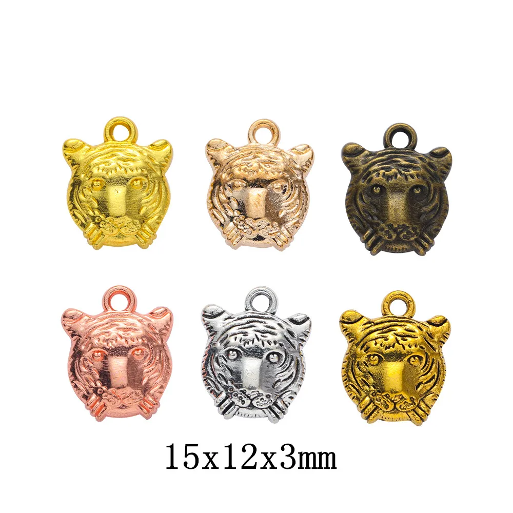 

60pieces (tiger) vintage zinc alloy charm metal pendant DIY jewelry discovery making accessories 590