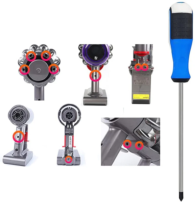 Set di cacciaviti strumenti di riparazione per aspirapolvere Dyson V6,V7,V8,V10,V11,V8 Slim,Ditital V10 Slim smontare e pulire