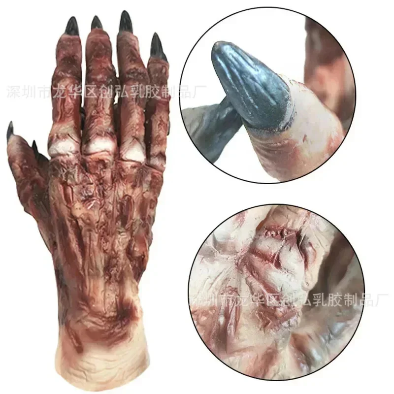 Zombies Mummies Hands Children\'s Adult Version Gloves Ghost House Chamber Halloween Easter Carnival Party Decoration Gifts