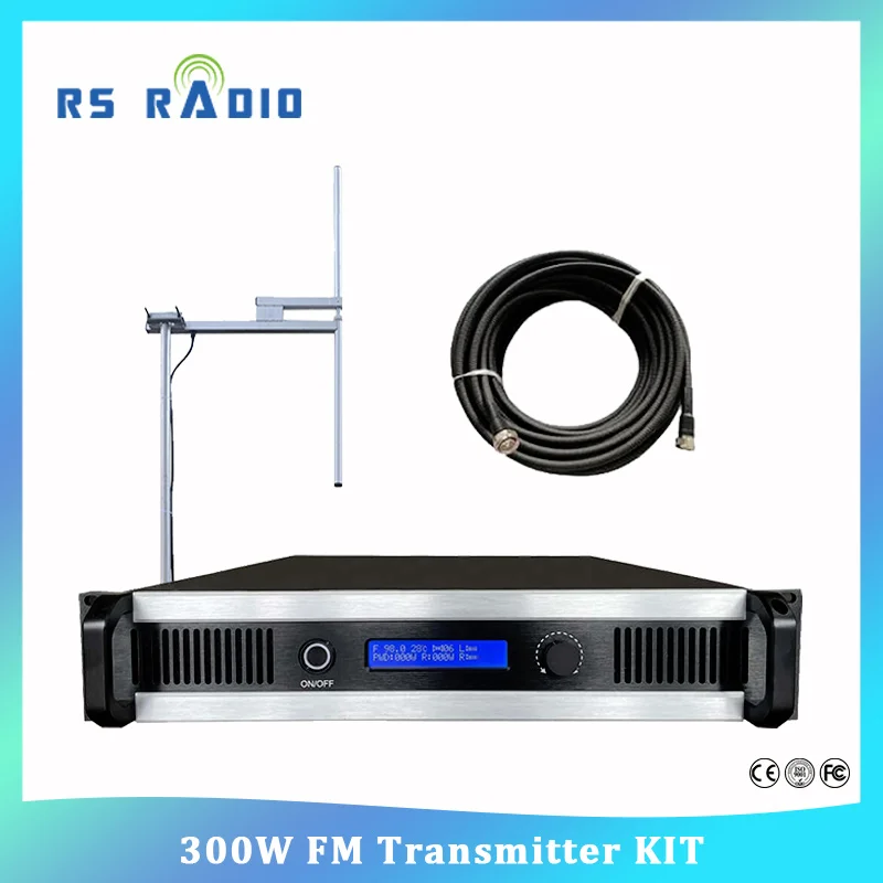 Kit trasmettitore di trasmissione FM professionale da 300 Watt