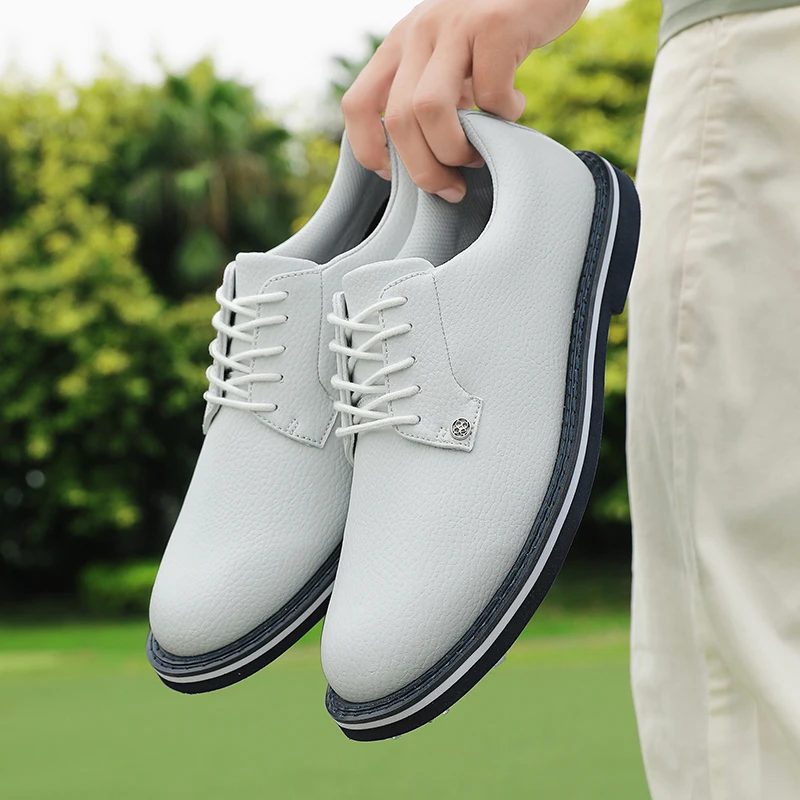 New Men Golf Shoes Waterproof Microfiber Anti-collision Toe Outdoor Competition Sports Sneakers size 40-47