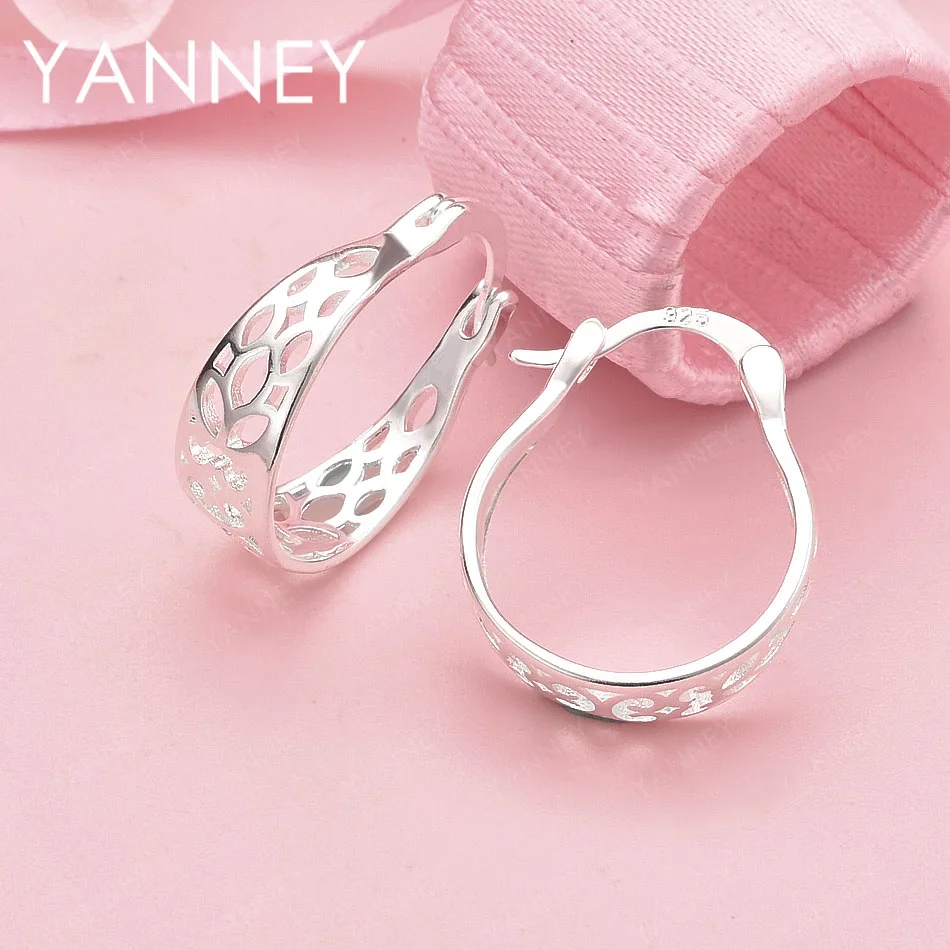 

Стильные изысканные ажурные серьги из стерлингового серебра 925 пробы для мужчин и женщин, очаровательный свадебный подарок, ювелирные аксессуары