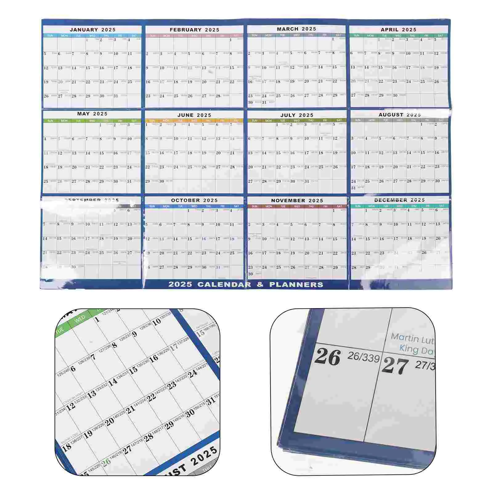 

Calendar Large Wall Daily Hanging Calendars Delicate Monthly Room Use Family Planning English Erasable Dry Erase