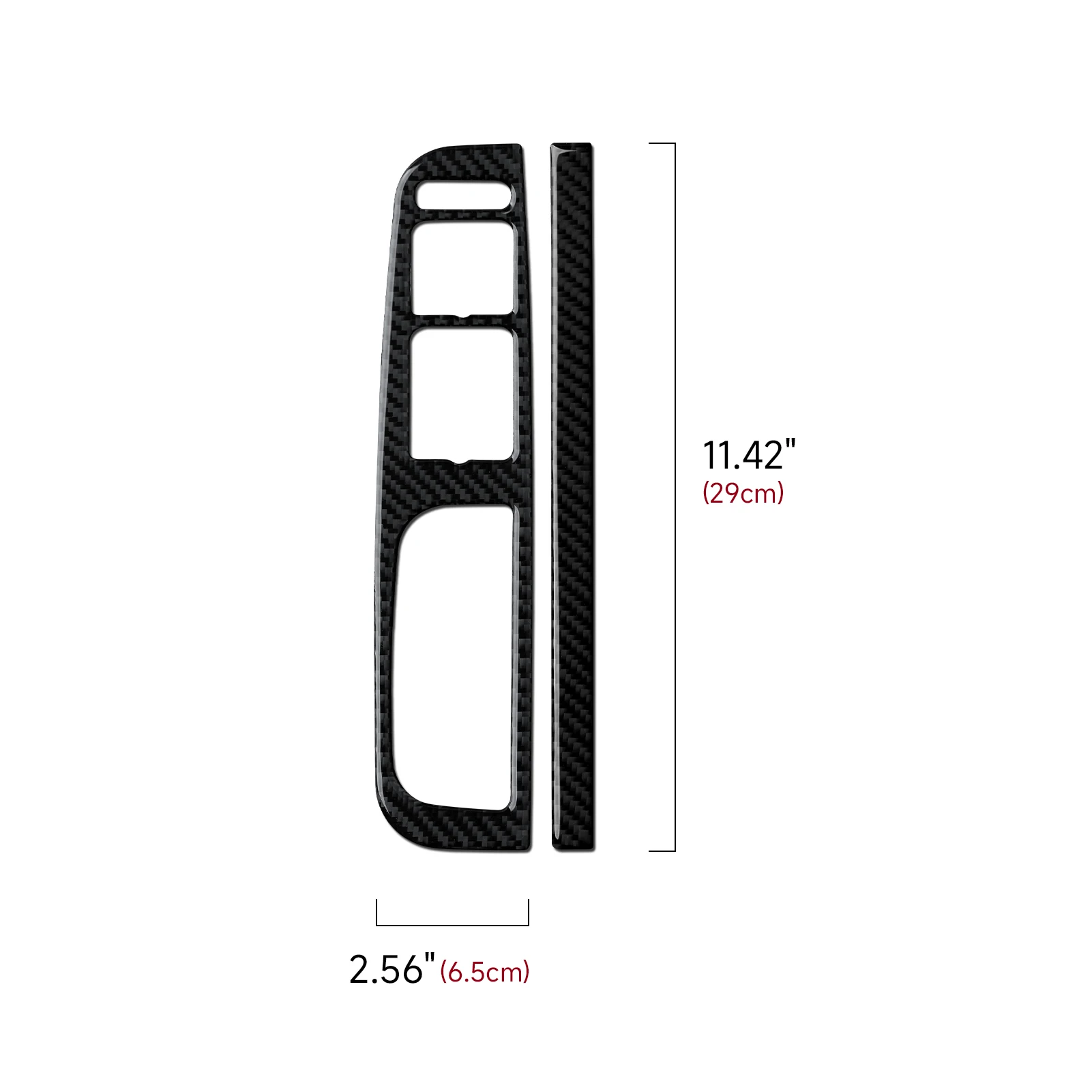 For VW Jetta A4 Bora Golf IV MK4 R32 GTI Variant (1997-2005) Trim, Car Window Lift Switch Panel, Carbon Fiber Interior Sticker. - view 2