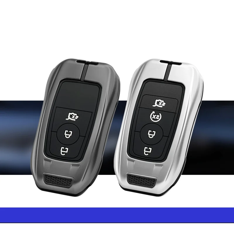 3/4 Buttons Alloy Remote Key Case Cover For Ford Fusion Mustang Explorer F250 Edge Ranger Mondeo Lincoln MKC MKZ Car Accessories