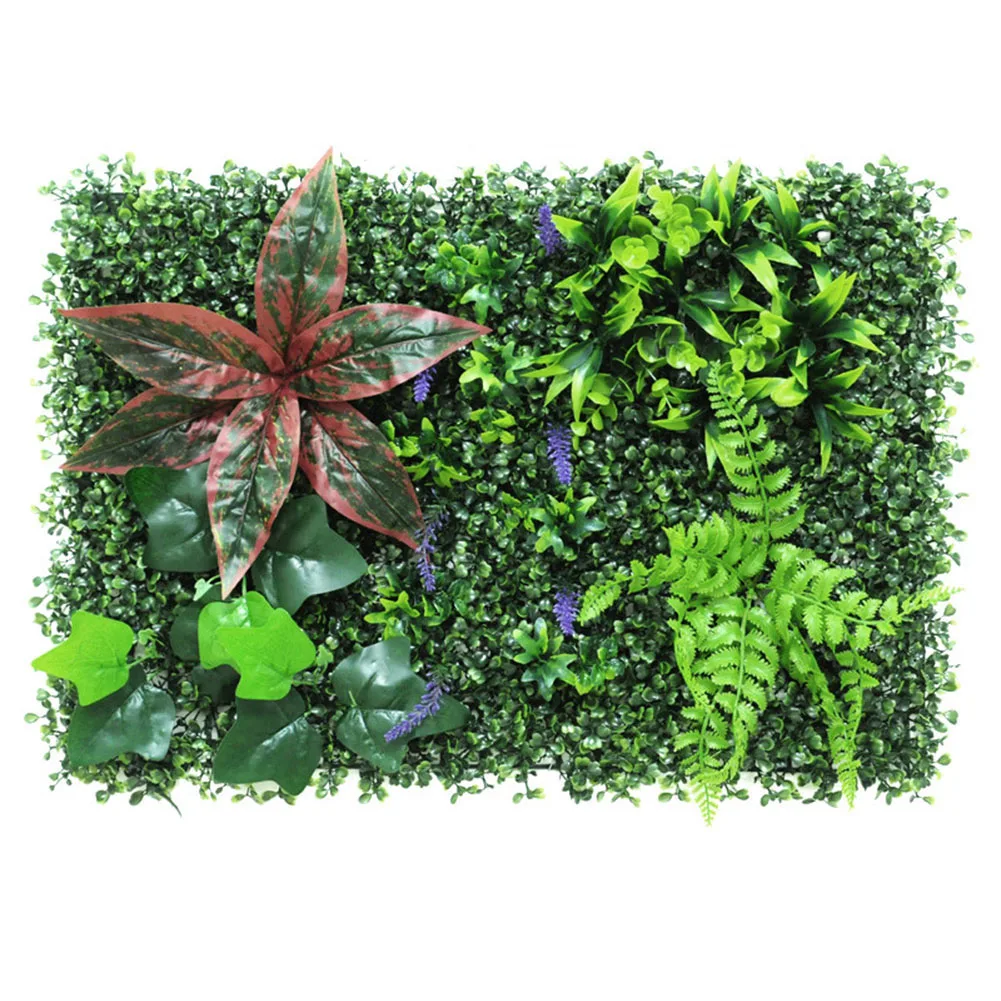 Artificial Plant Plastic Walls Foliage Hedge Grass 40*60/50*50cm Mat Lawn Plant Panels Fence Home Garden Wall Decoration