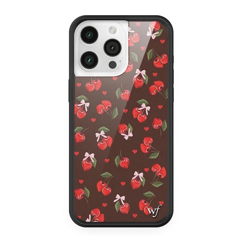 Wildflower 3D Rose Flowers Shockproof Phone Case For iPhone 13 14 15 Pro Max 12 16Pro WF Hot Korean Flowers Hard Anti-Fall Cover