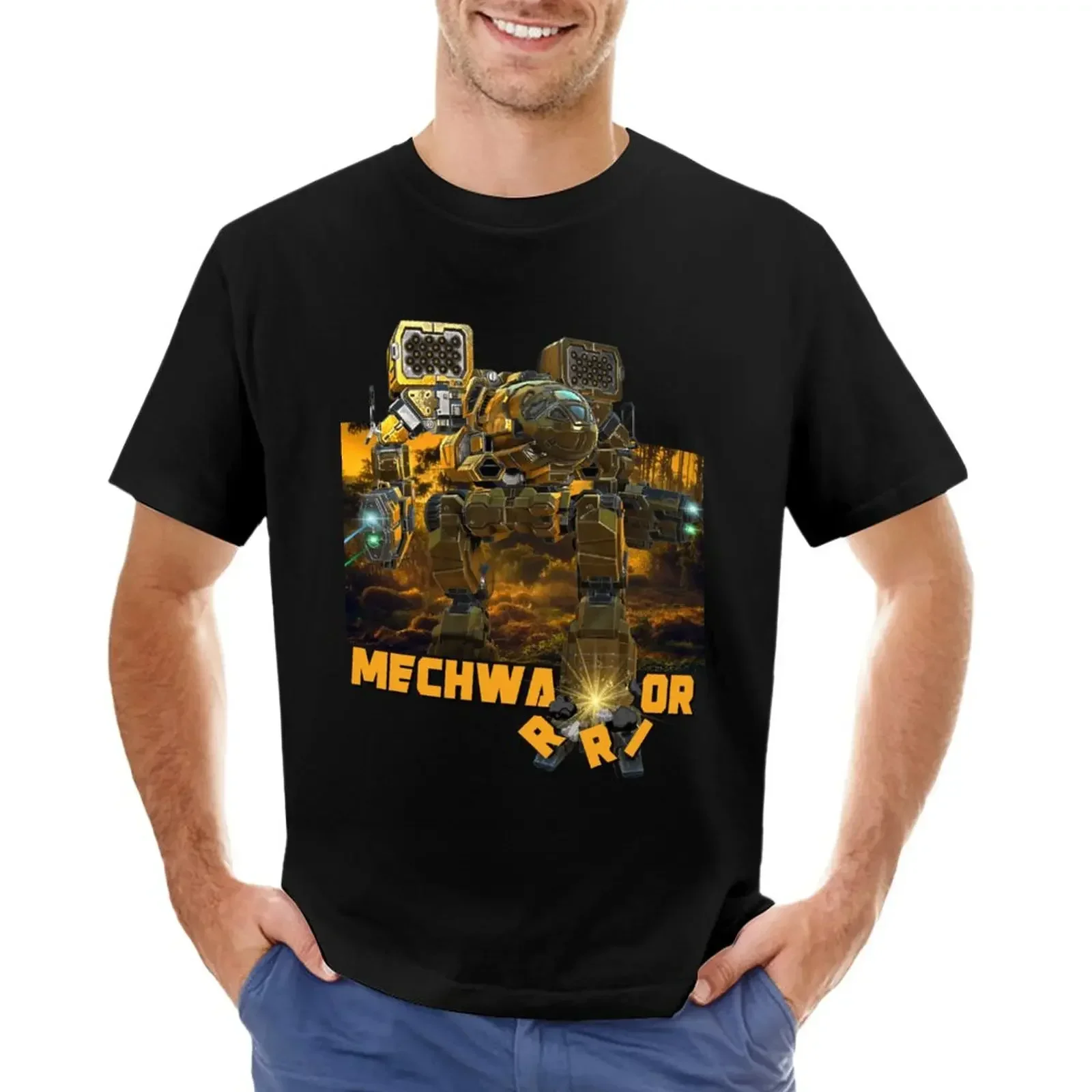 Vintage Oversized T Shirt Clothes for Men Mechwarrior Battletech. MWO. All Systems Nominal. Popout 3D Design V1 T-Shirt Summer