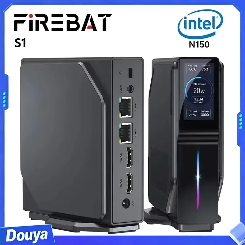 FIREBAT Mini PC N95/N150/N100 CPU 8GB 16GB RAM 128GB 256GB 512GB SSD MiniPC 4 Core WiFi5 BT4.2 Mini Computer with