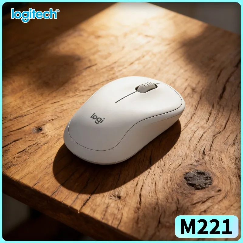 

Бесшумная беспроводная мышь Logitech M221 - подключение 2,4 ГГц без задержек, функция шумоподавления, USB-приемник, отлично подходит для домашнего офиса и работы с компьютером