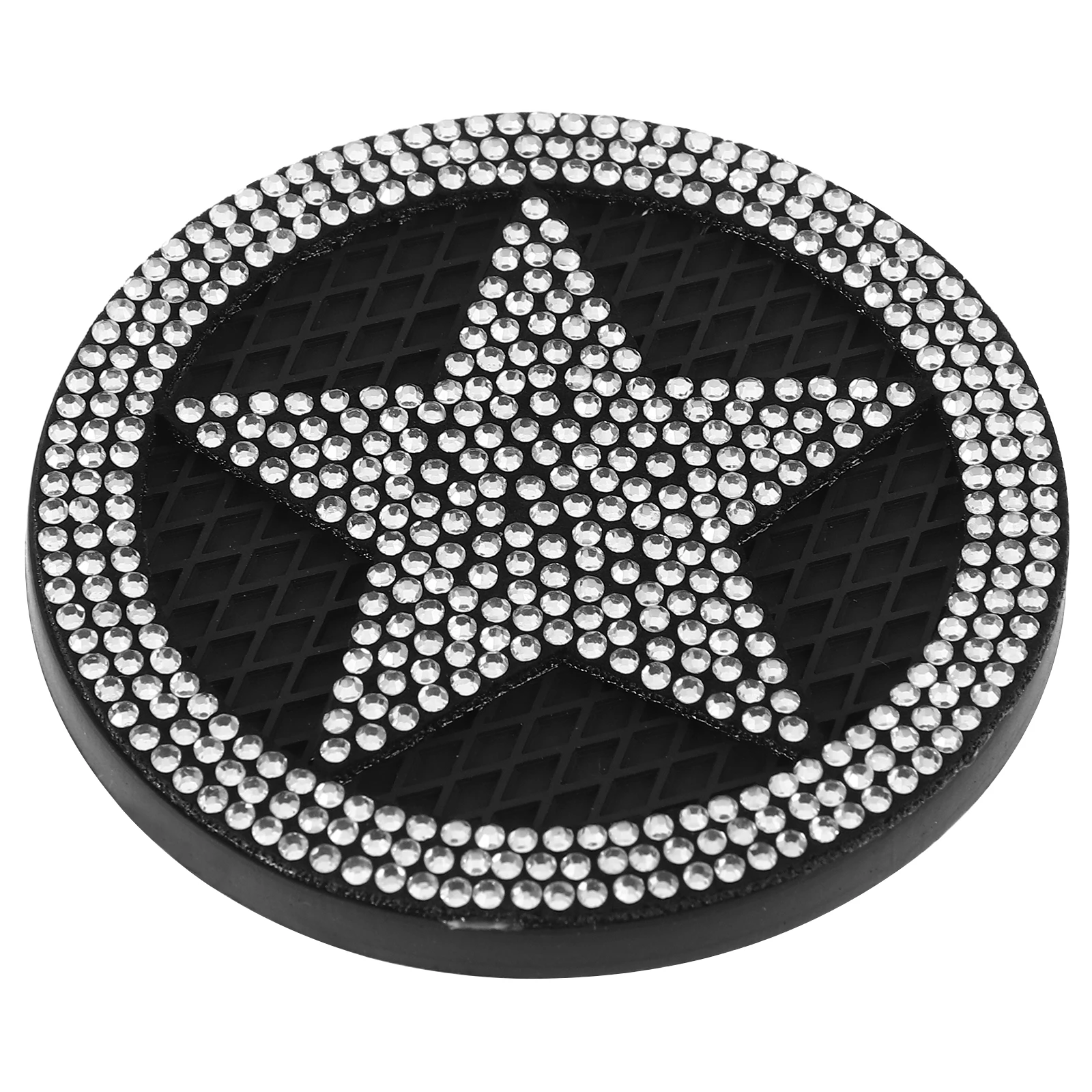 

Car Cup Holder Coaster Mat Anti Slip Pad for Vehicles Accessories Glitter Rhinestone Interior Coasters Coffee Cup Mat Automobile