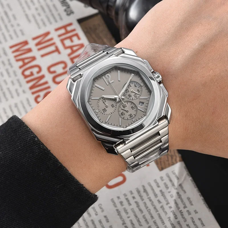 Quartz Wrist Watch Men's Waterproof Watch Stainless Steel Strap Quartz Analog Classic Business Wristwatch Mens Casual Gift Watch