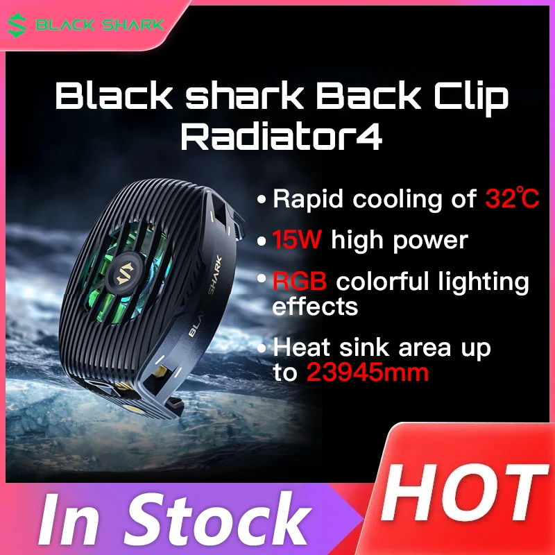 New Black Shark Cooler 4 Gaming Cooler FunCooler for Black Shark Mobile Phone Cooling Fan Radiator