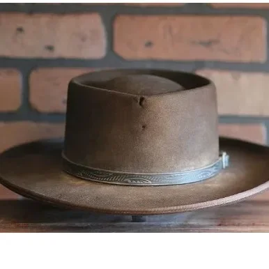 Wool, cowboy hat, bow, men\'s jazz top hat, hot autumn and winter hats in Europe and America