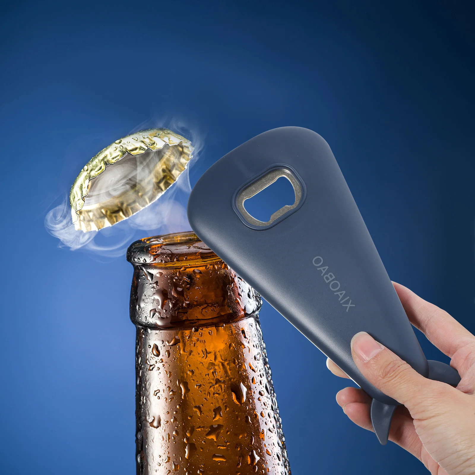 

Multi-Functional Wine Bottle Opener Portable Can Lid Remover Small Bottle Cap Opener for Home Bar Kitchen