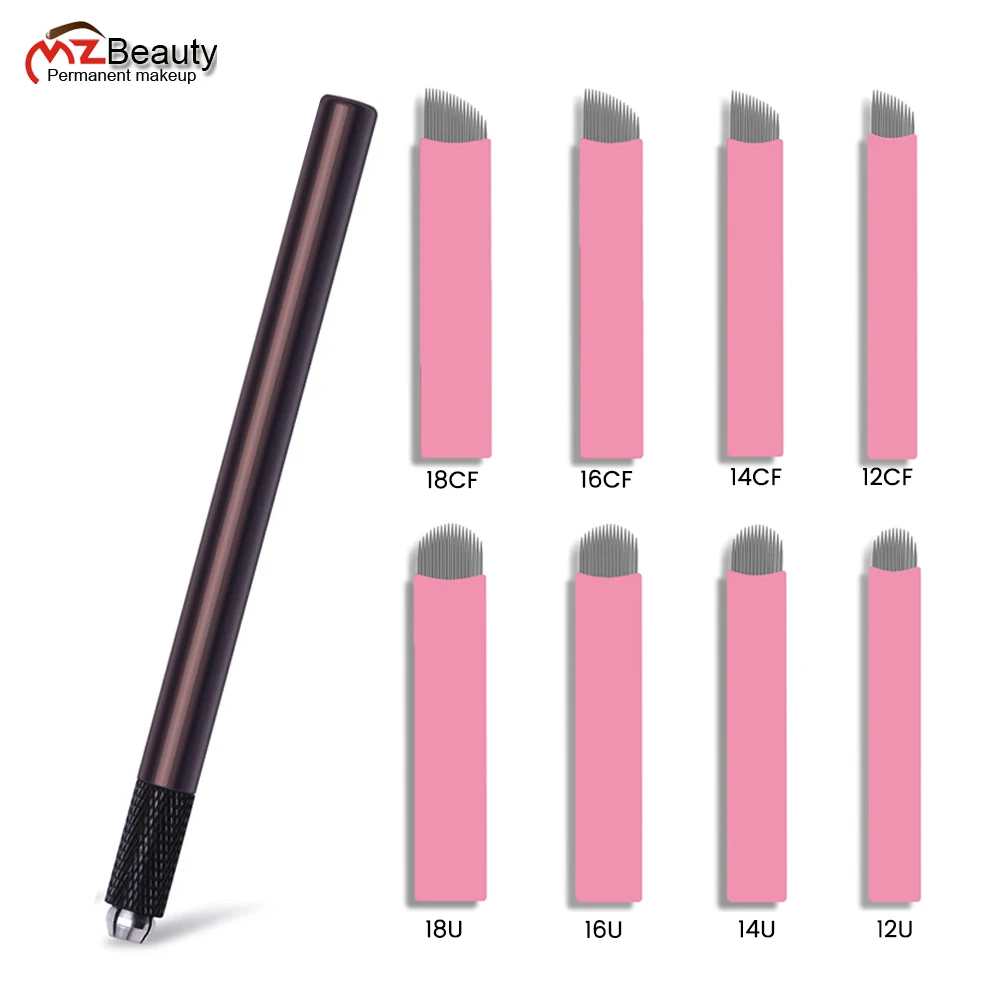 

Manual Pen Nano Microblading Needles 0.15MM Tattoo Eyebrow Blades Microblade Embroidery Agulha Nanoneedles 3D Hair Strokes