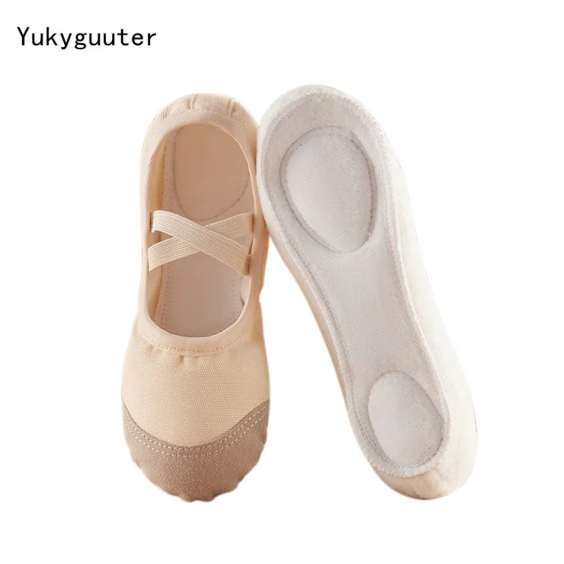 Winter Warm Dance Shoes Woman Children Girl Ballet Modern Outsole Soft Sneakers Female Dancing Fitness Jazz Sport Kids