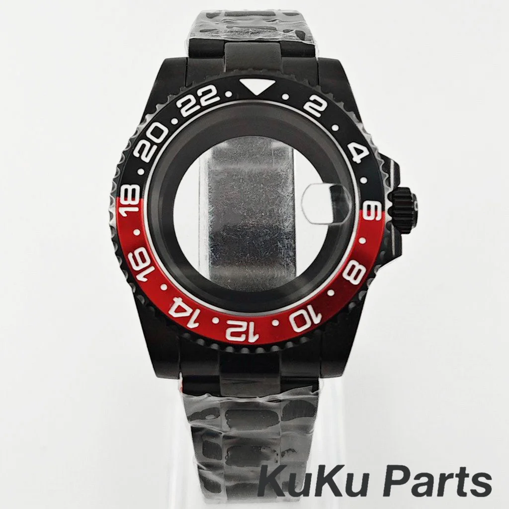 

Черный браслет PVD Black Oyster, корпус 40 мм NH35 GMT, сапфировое стекло, водонепроницаемый, для механизмов NH34, NH35, NH36, NH38, циферблат 28,5 мм, корпус для часов Sub.