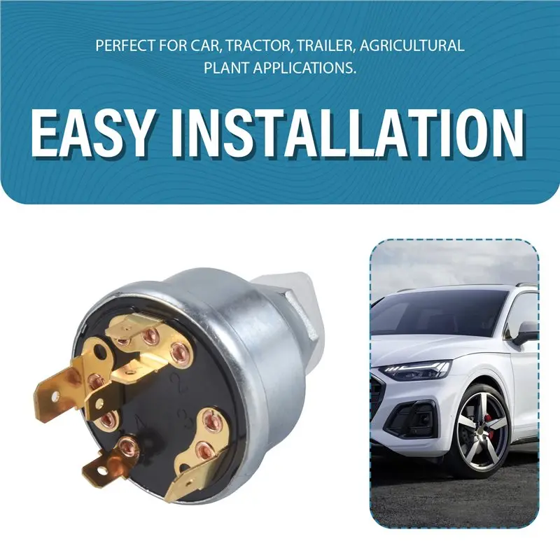 High-Quality Universal Tractor Plant Ignition Switch With Keys Ignition Starter For 128SA Massey Ferguson 30 275 Case JCB 35670