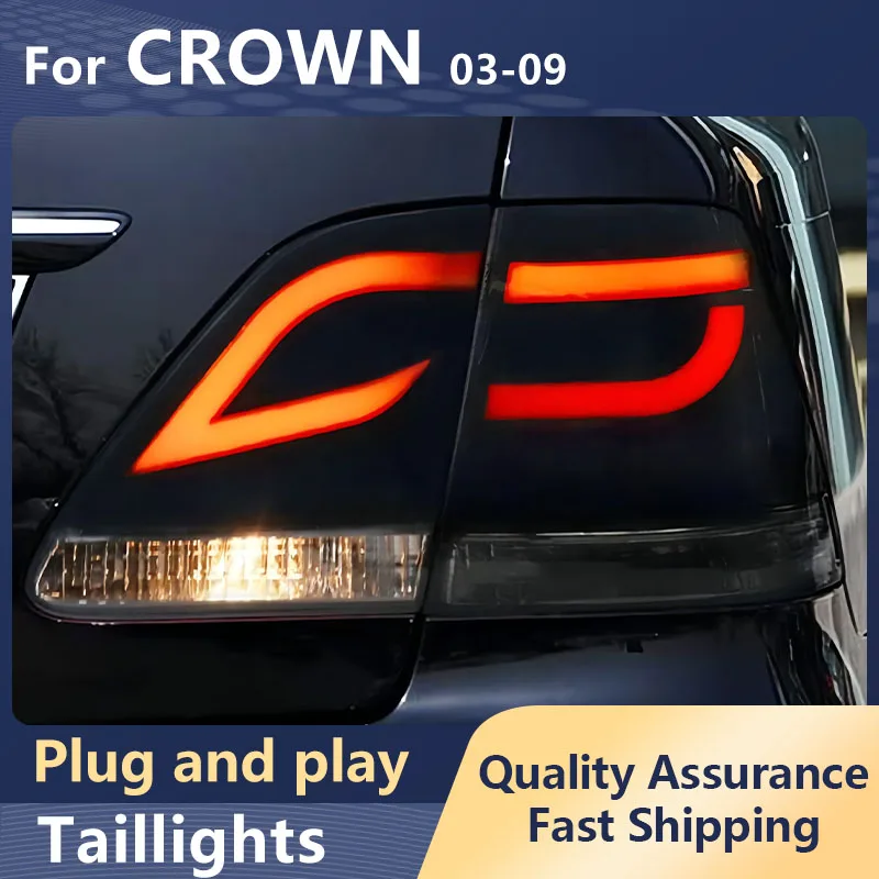 Car Styling Taillights For Toyota Crown 2003-2009 LED Day Running Lights Turn Signal Light Brake Reversing Tail Lamp Accessaries