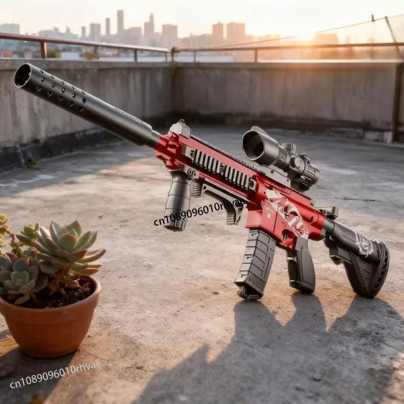 M416 소프트 총알 장난감 총 수동 발사 가능 어썰트 라이플 서브머신건 모델 크리스마스 생일 선물 2025