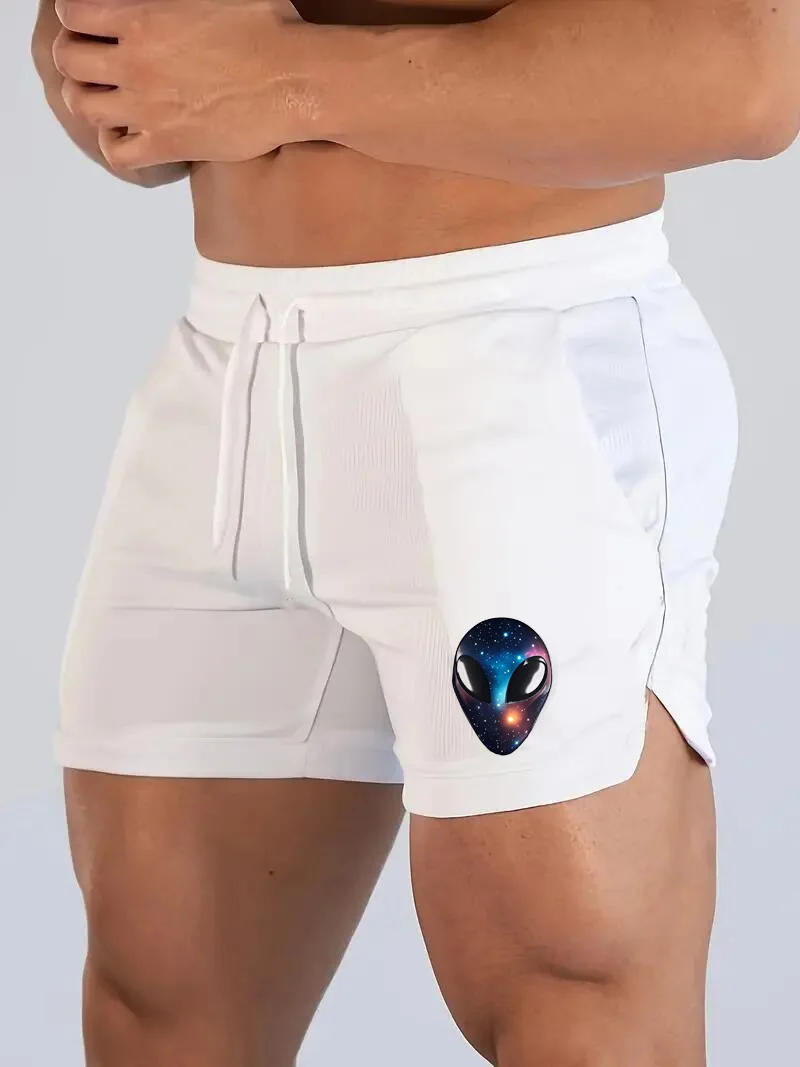 

﻿Men's mesh sports shorts Quick dry muscle training shorts suitable for summer fitness jogging pants casual breathable shorts
