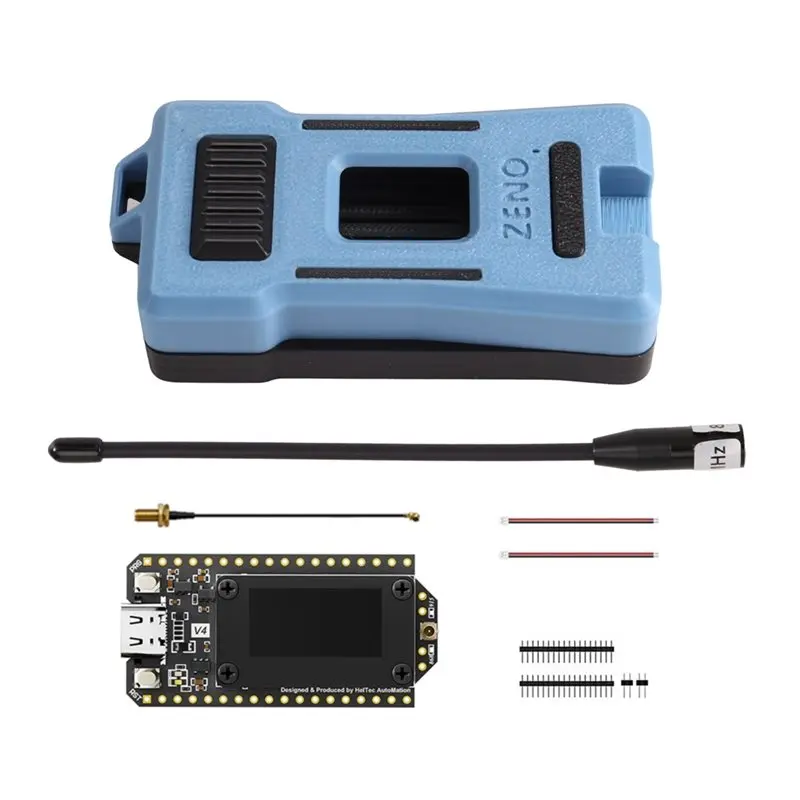 Kit de développement AA84 Meshtastic Lora 32 Heltec V4.3 32-S3 SX1262 27Dbm Wifi BLE avec écran OLED 868-915Mhz et boîtier imprimé en 3D
