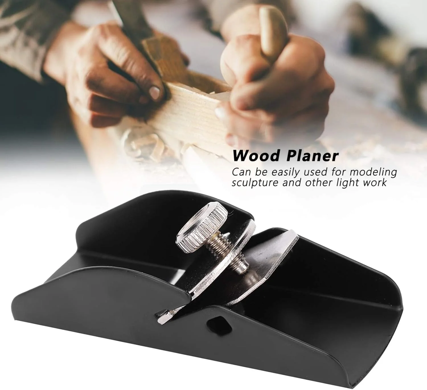 Hand Planer Wood Planer Mini Hand Tool for Woodworking Flat Bottom Trimming Planer for Wood Planing Smoothing