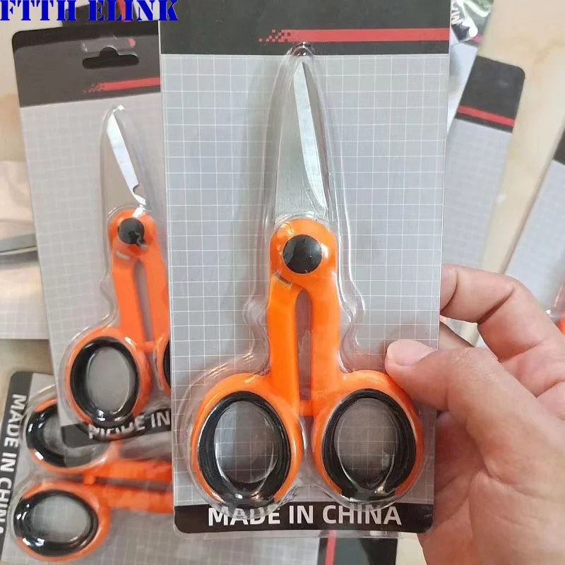 Кевларовые ножницы из нержавеющей стали, профессиональные инструменты для оптоволокна для косичек, перемычки, инструмент для зачистки FTTH