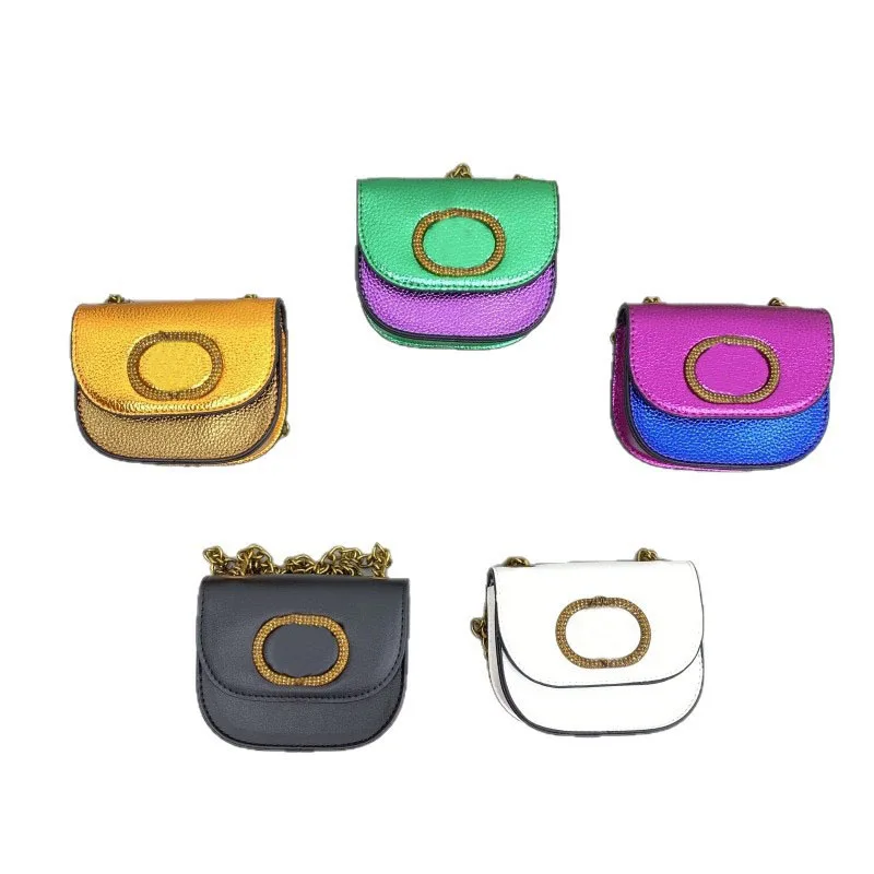 

Women's K-G Mini Colorful Splicing Chain Bag Fashionable Mouth Red Envelope Versatile Bag Single Shoulder PU Crossbody Bag