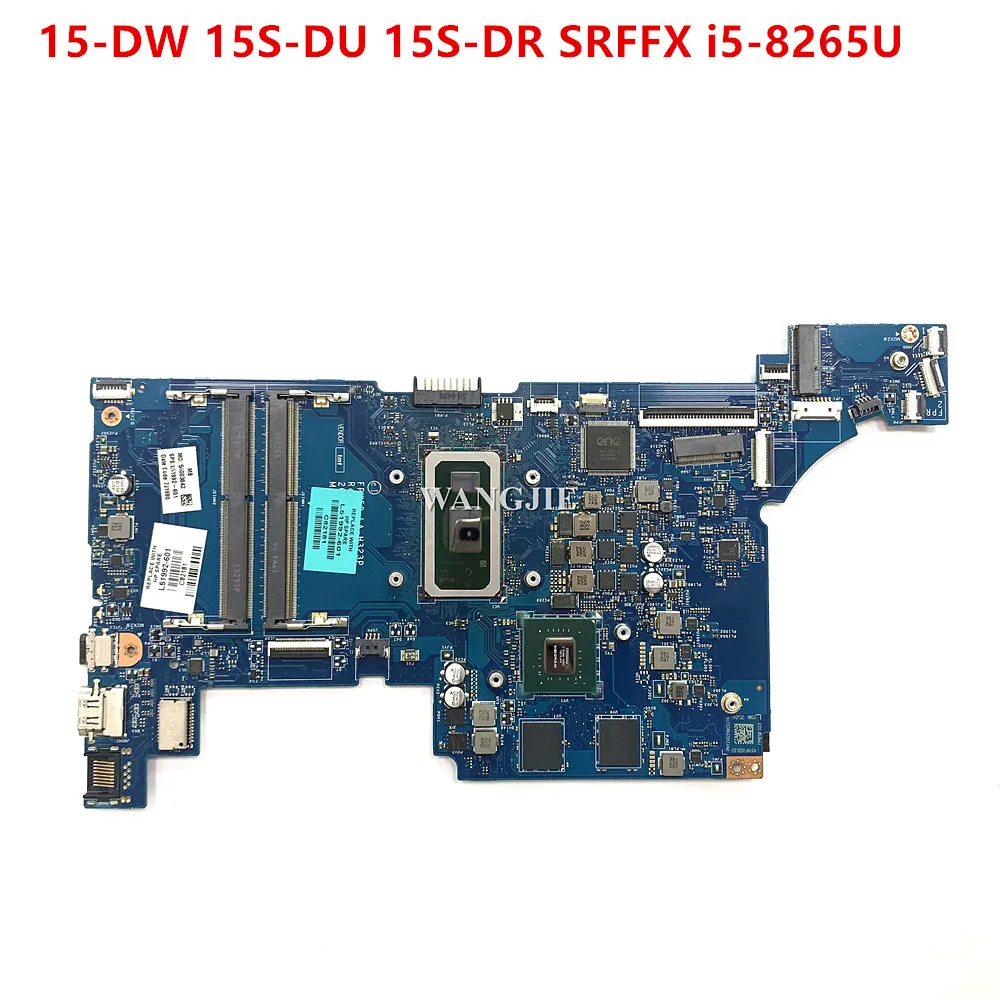 For HP 15-DW 15S-DU 15S-DR Laptop Motherboard FPW50 LA-H323P L51992-601 L51992-001 SRFFX i5-8265U MX130 2GB GPU 100% Working