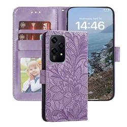 Case For Honor 400 Lite X8B X8C X8A X7A X6A X8 90 200 Smart 70 50 Honor Magic 6 Lite Pro Book Flower Leather Flip Wallet Cover