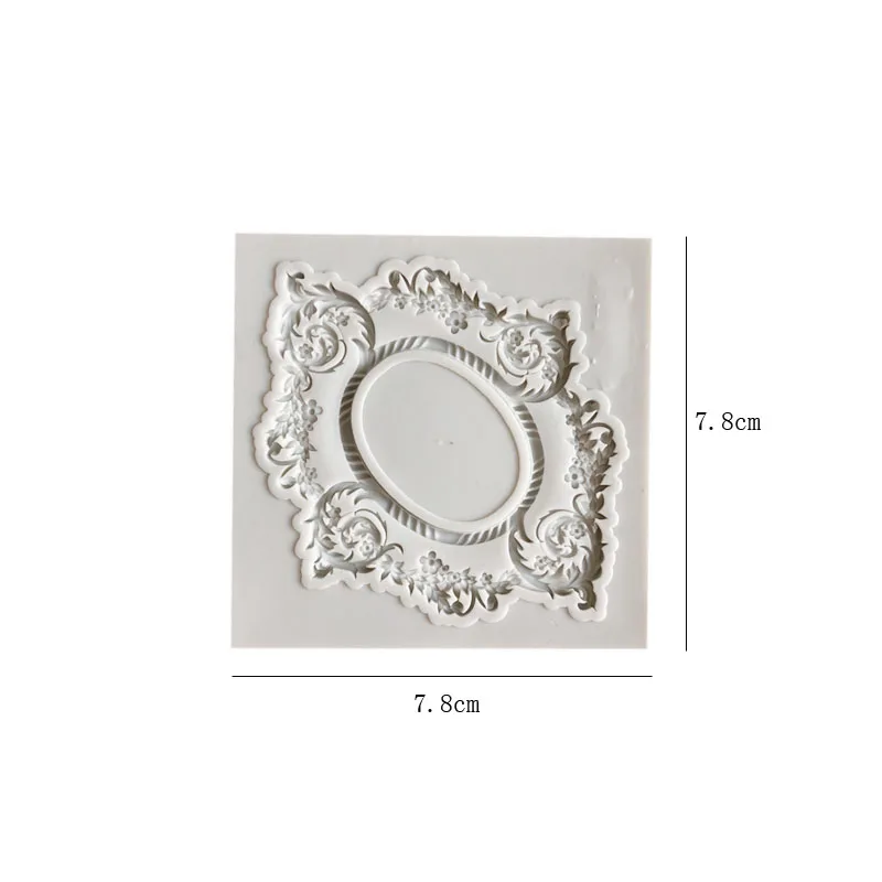 Embossed Mold Fondant Silicone 3D Engraving Decoration Cup Cake Tools Resin Moulds