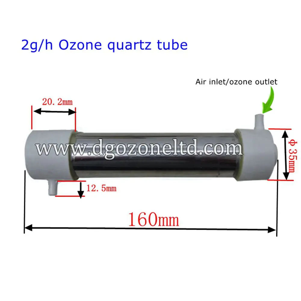 2g/H Ozone Tube Ozonator Tube O3 Cell Water Purifying KH-QT2G