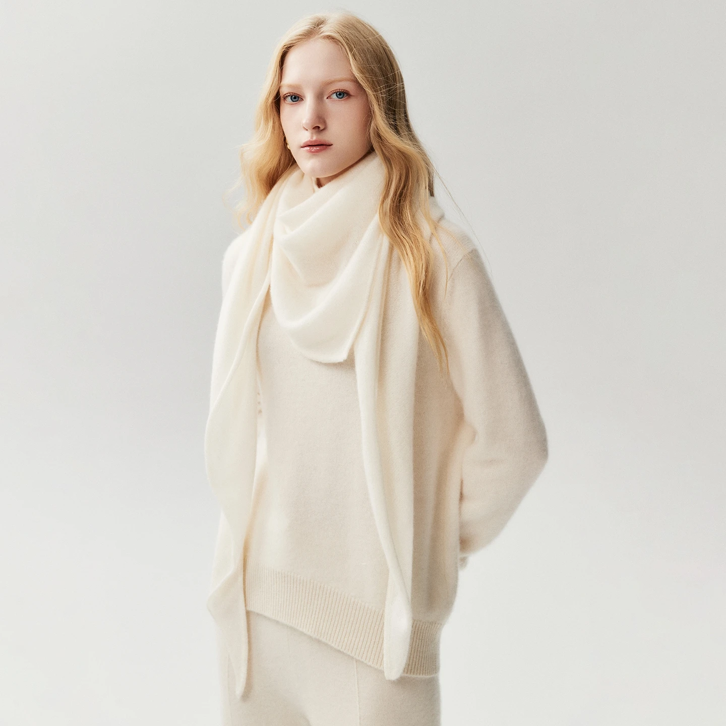 Chicuu Women 100% Cashmere Scarf Triangle Shawls Autumn 6 Chicuu Women 100% Cashmere Scarf Triangle Shawls Autumn