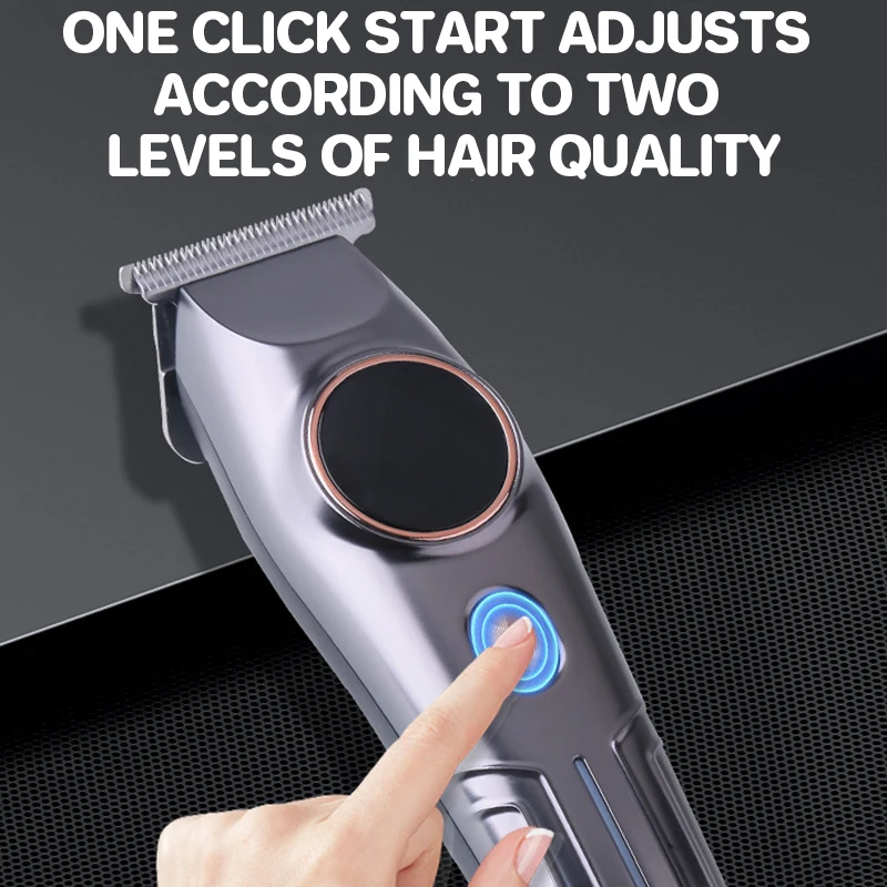 KEMEI 남성용 전기 헤어 클리퍼 키트, 충전식 트리머 세트, 전문 미용 km-643 포함