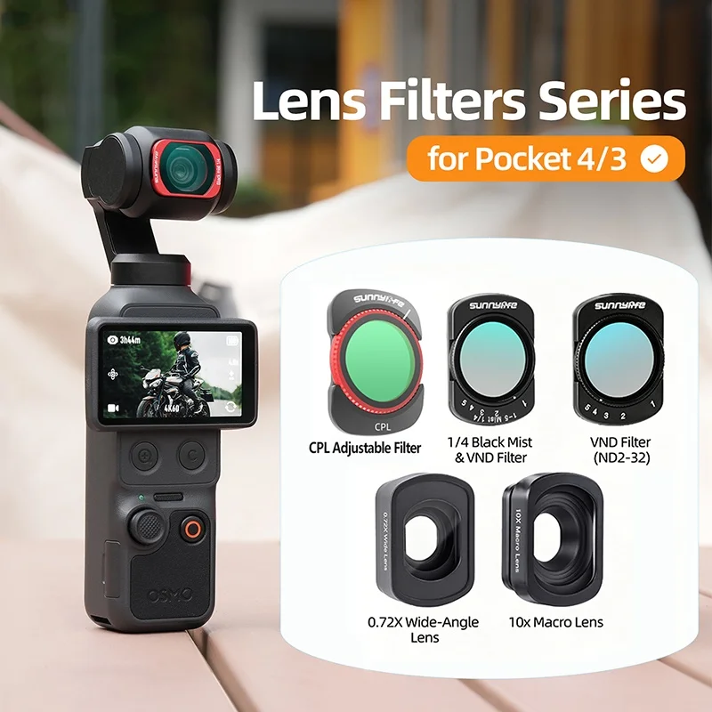 �y�Z�[�����zDJI Osmo Pocket 4 3 1/4�p �}�O�l�b�g�������Y�t�B���^�[ �u���b�N�~�X�g ND2�`32 0.72�{�L�p�����Y 10�{�}�N�������Y Pocket 3 4 �A�N�Z�T���[