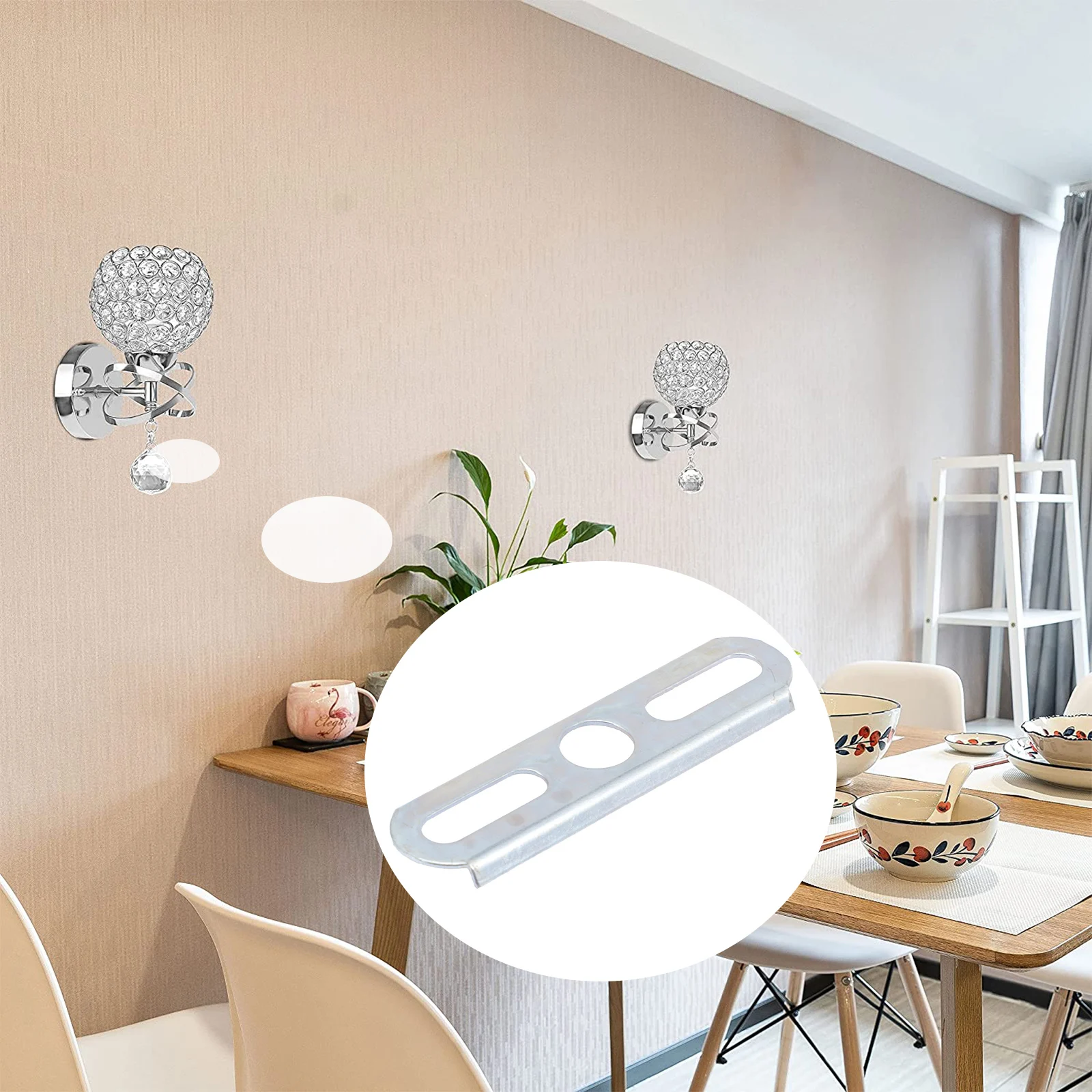 

30pcs Ch Parts Bracket Lighting Brackets Wrought Iron Ch Parts 70MM Ceiling Lamp Hardware Fixtures