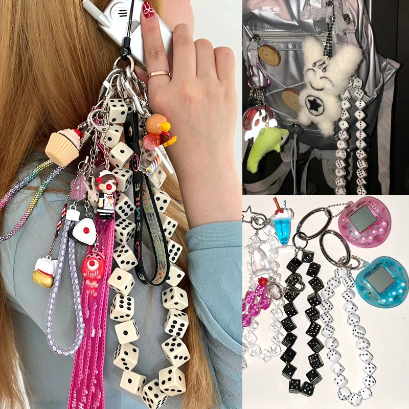 Koreański urok kostki brelok Kawaii Harajuku konsola do gier breloki do telefonu Y2K modna torba wisiorek biżuteria akcesoria w stylu vintage
