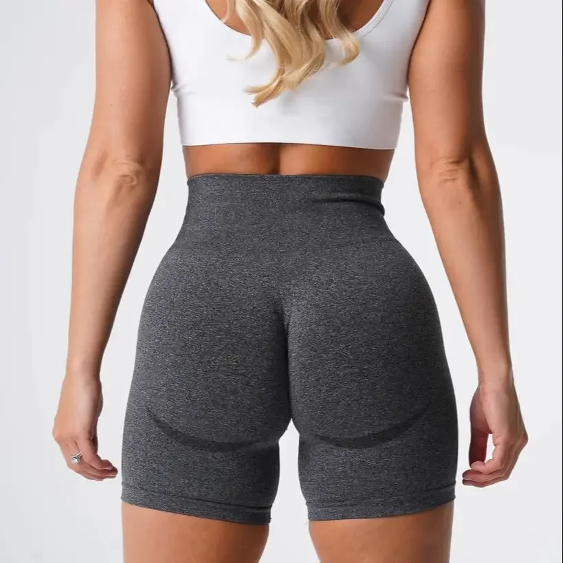 Peach Buttocks Fitness Leggings Women's Gym Sports Tight Running Shorts Hip Three-point Pants High Waist Seamless Yoga Shorts