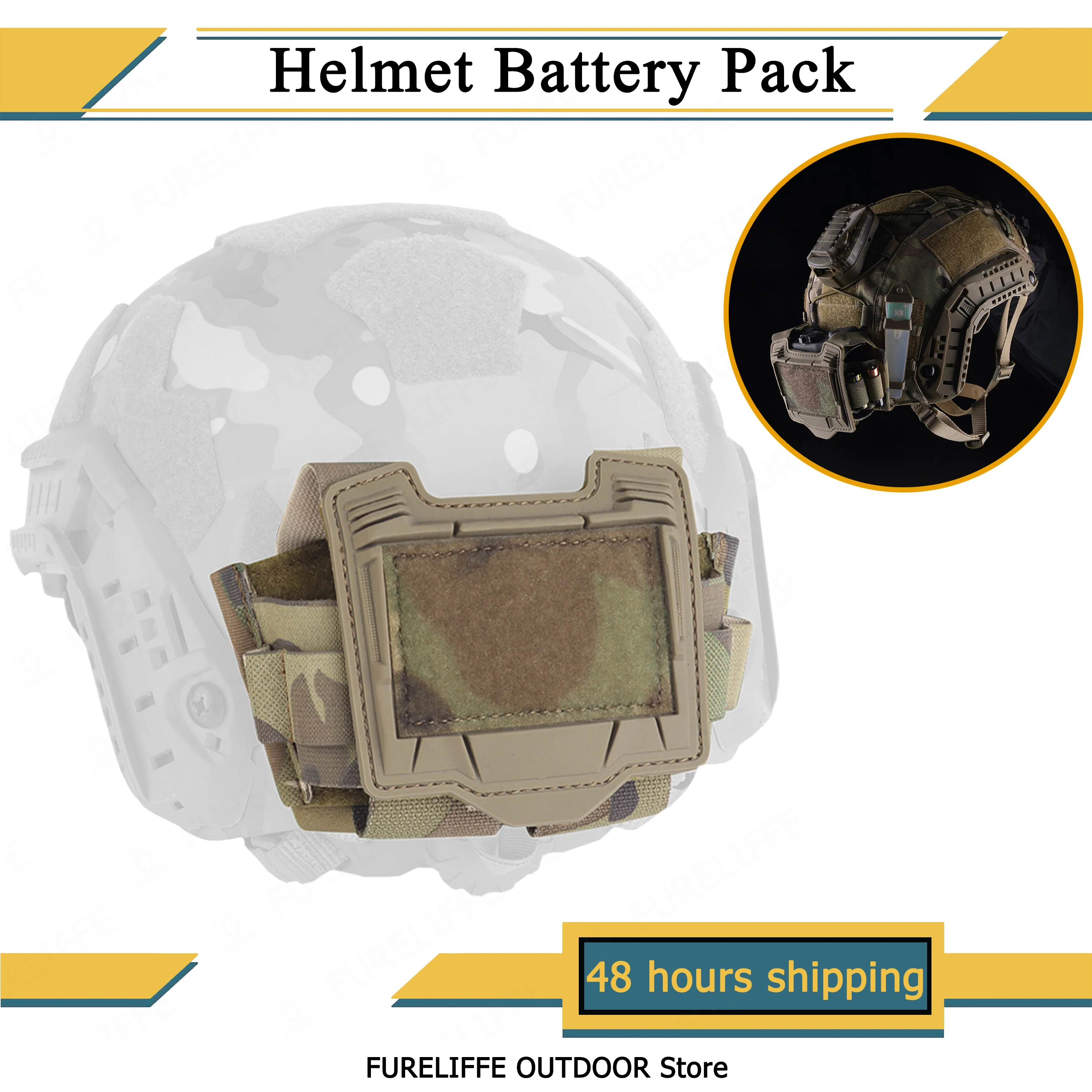 Outdoor Hunting Helmet Battery Sub Bag for PVS-31 Battery Box Storage Weight Bag Hunting Shooting Tactical Helmet