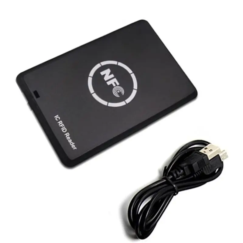 newyear828 IC RFID Card Reader RFID Copier Duplicator Smart Card Reader Writer 13.56MHz Encrypted Programmer