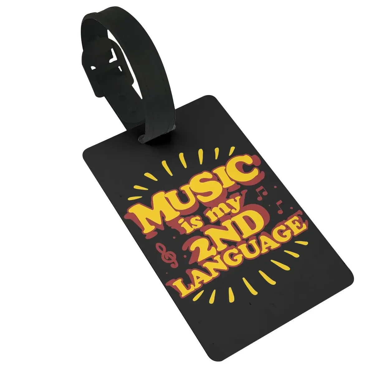 

Marching Band Music 2nd Language Funny Apparel Luggage Tags Suitcase Travel Baggage Boarding Tag Label Holder ID Name Address