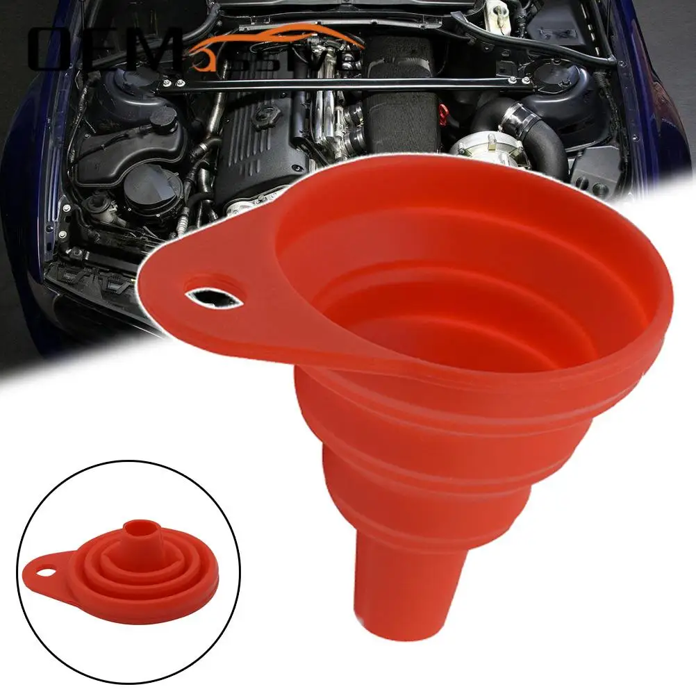 

Universal Car Engine Funnel Universal Oil Petrol Diesel Liquid Funnel Washer Foldable Fluid Change Gasoline DIY Oil Filler Auto