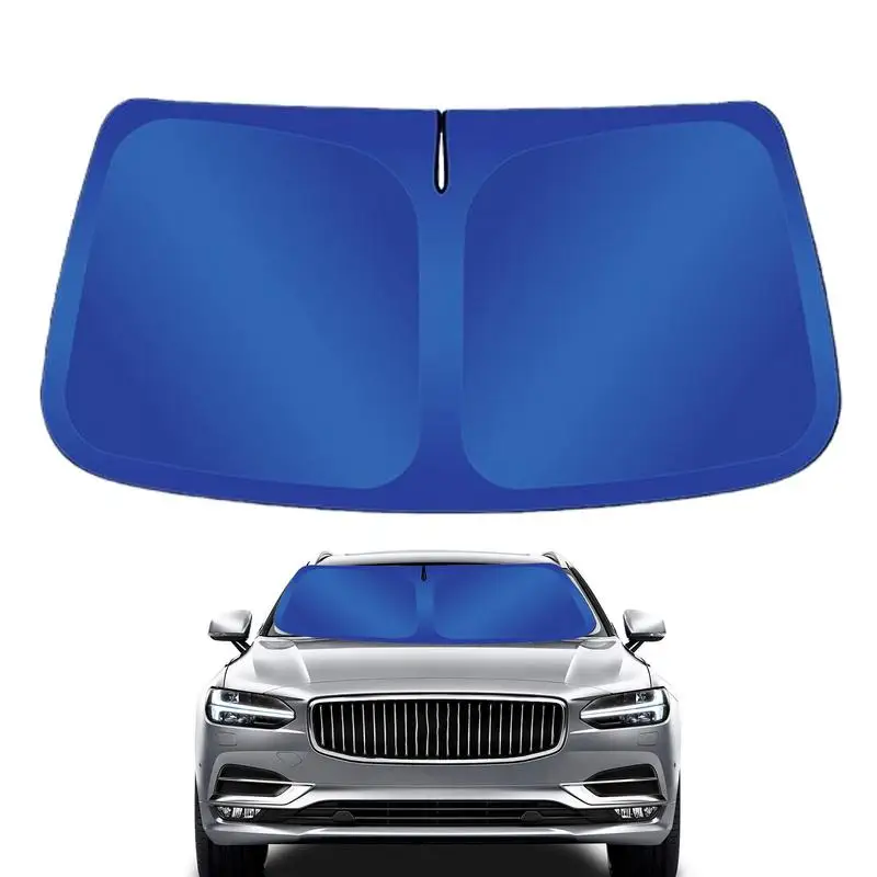 Car Windshield Sun Shade Thickened Reflective Sun Blocker Car Front Windshield Cool Reflective Sun Protection Interior Sunshade